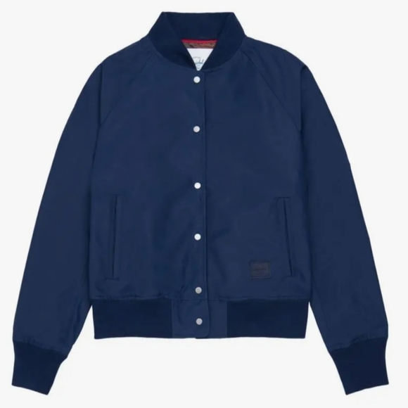Women's Varsity Jacket by Herschel, Color - peacoat, Size XL, Originally $149.99 - Picture 1 of 12